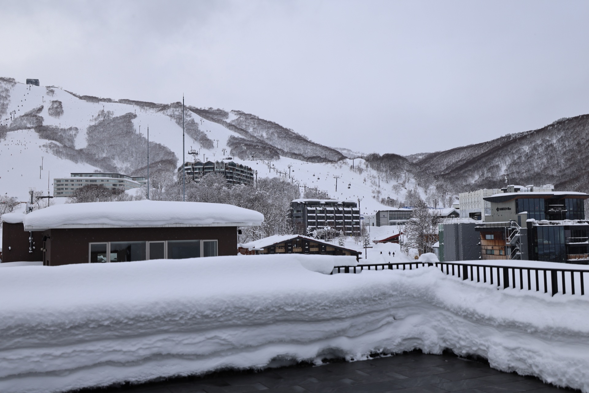 Niseko mountain panorama from HOTELA